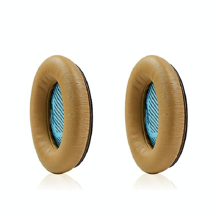 2 Pcs For Bose Qc15 / Qc25 / Qc35 Lambskin Leather Earphone Cover Earmuffs