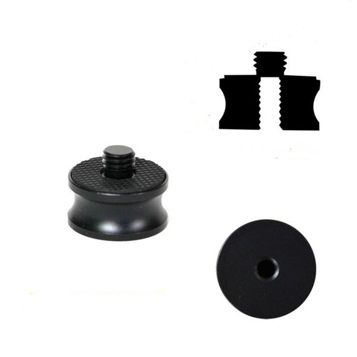 3 Pcs 1/4 Inch Female To 3/8 Inch Male Screw Aluminum Alloy Adapter