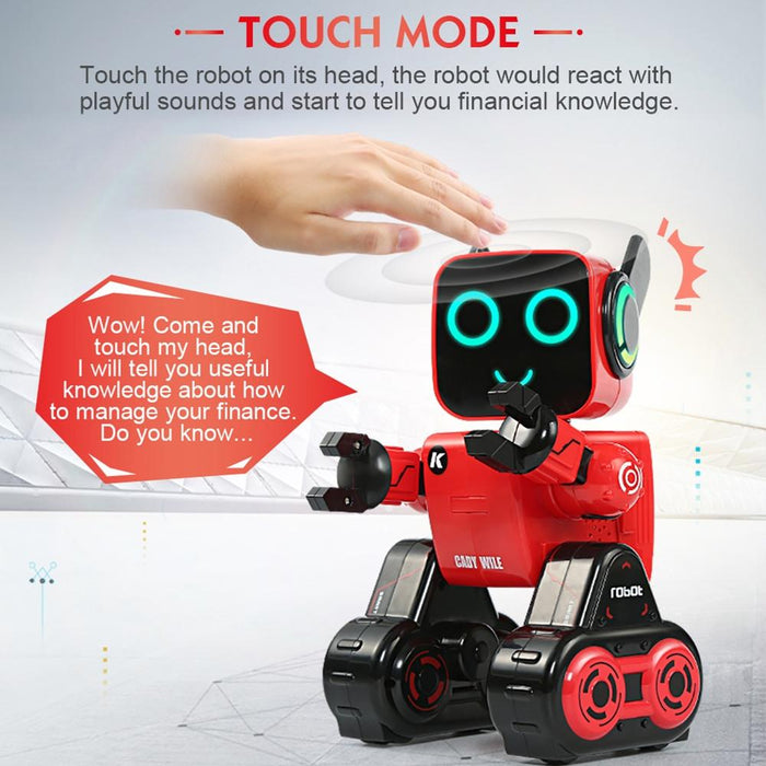 R4 Cady Wile 2.4Ghz Intelligent Remote Control Robo-Advisor Money Management Robots Toy With Colourful Led Light