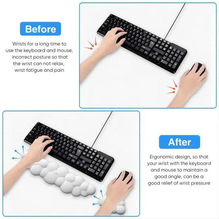 Memory Foam Keyboard Wrist Rest For Office Desktop