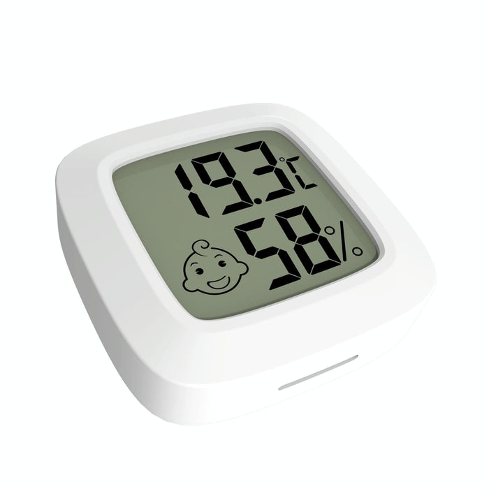 Baby Room Temperature & Humidity Meter White