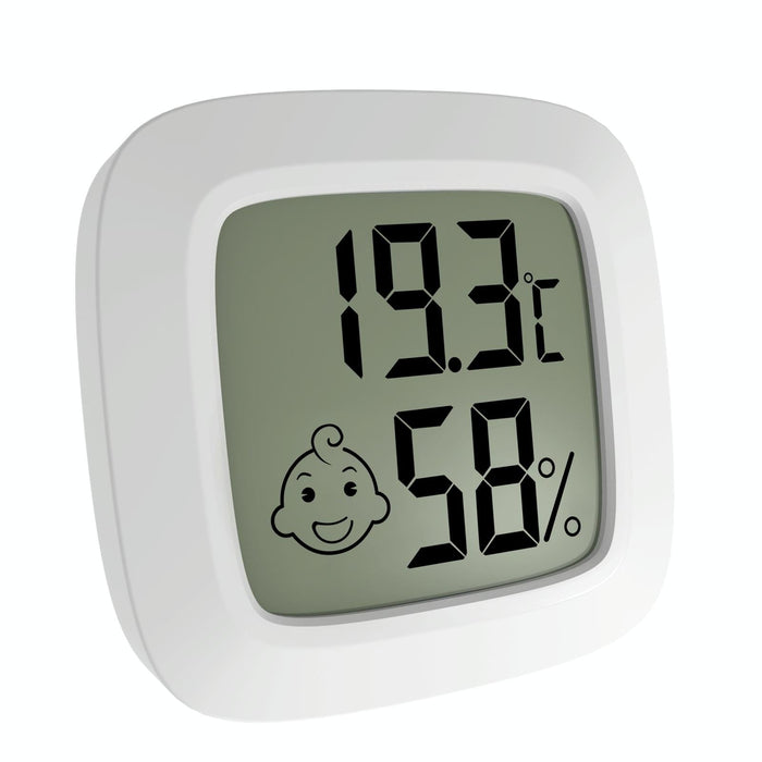Baby Room Temperature & Humidity Meter White