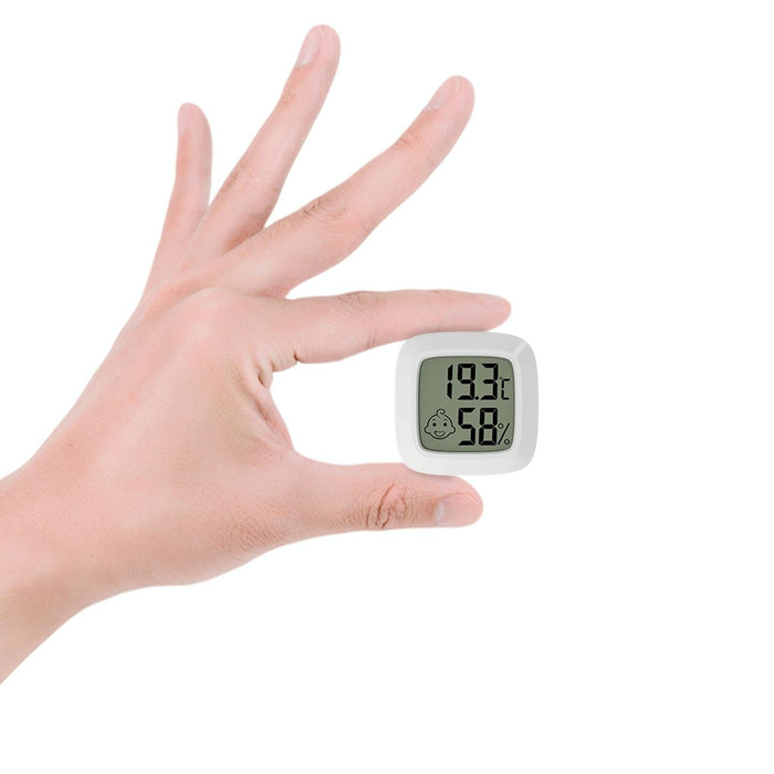 Baby Room Temperature & Humidity Meter White