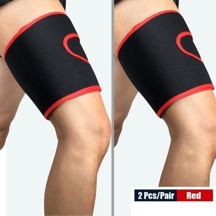 Non-Slip Adjustable Thigh Support Brace With Nylon Button for Sore Hamstring Groin & Quad