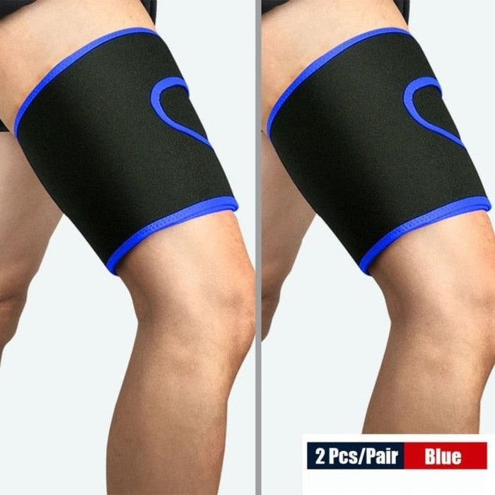 Non-Slip Adjustable Thigh Support Brace With Nylon Button for Sore Hamstring Groin & Quad