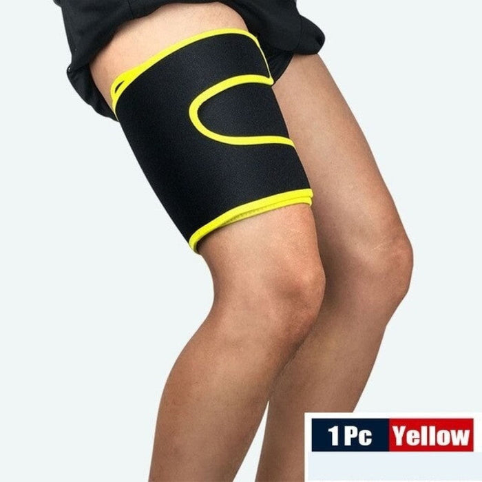 Non-Slip Adjustable Thigh Support Brace With Nylon Button for Sore Hamstring Groin & Quad