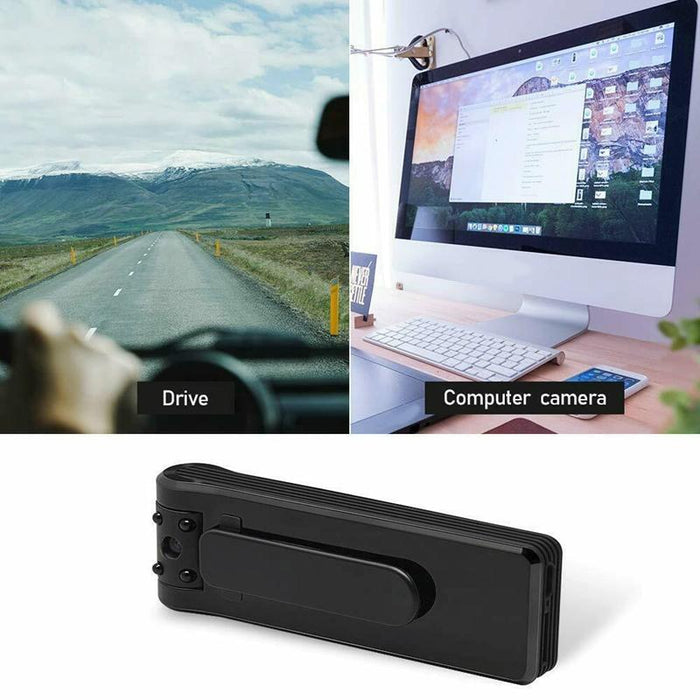 B19 Back Clip Design 1080P Hd Camera Video Recorder Support Motion Detection / Infrared Night Vision / 180 Degrees Rotation Camera / Tf Card / Otg