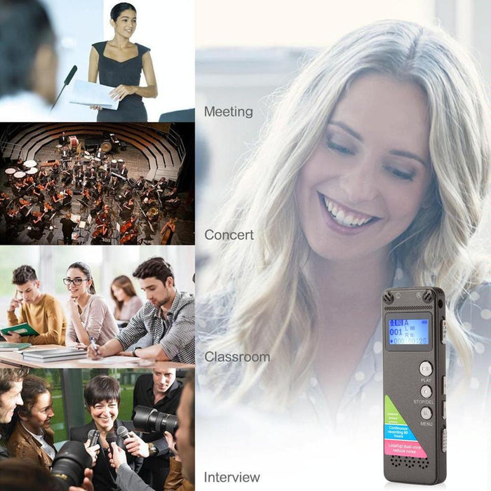 Vm31 Portable Audio Voice Recorder 8Gb Support Music Playback