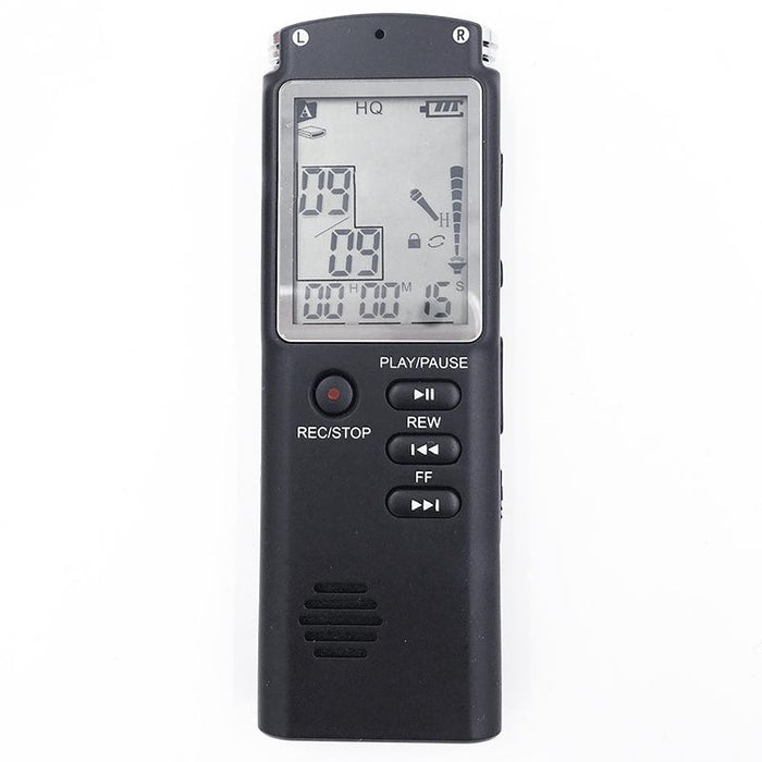 Monochrome Screen Hd Noise Reduction Digital Voice Recorder 32G Support Mp3 / Wav Format Black