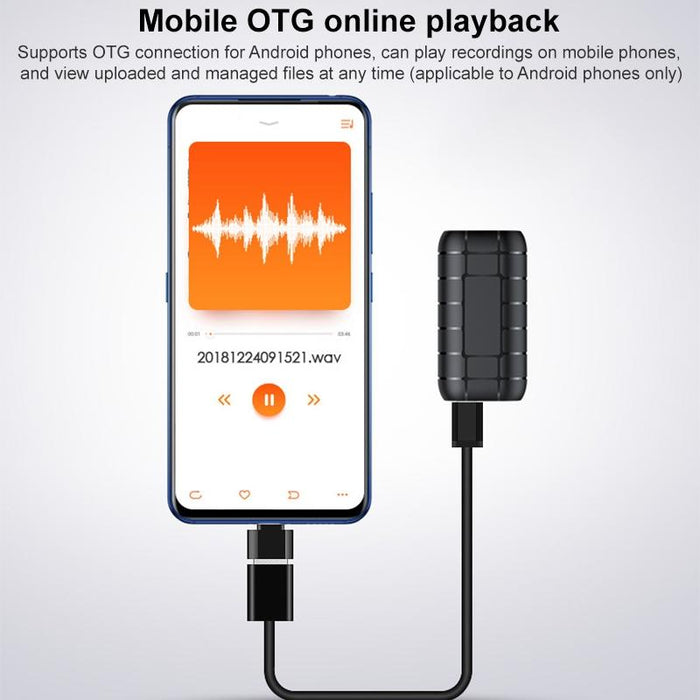 B800 Back Clip Hd Sound Lossless Voice Recorder