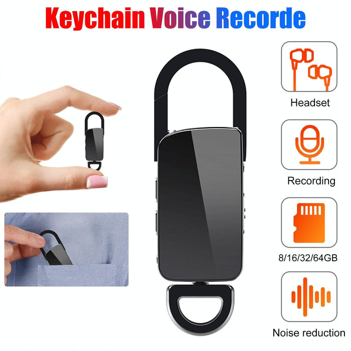 8Gb Keychain Hd Noise Reduction Portable Recording Pen