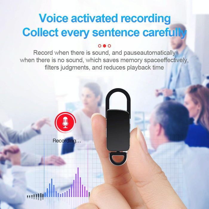 64Gb Keychain Hd Noise Reduction Portable Recording Pen