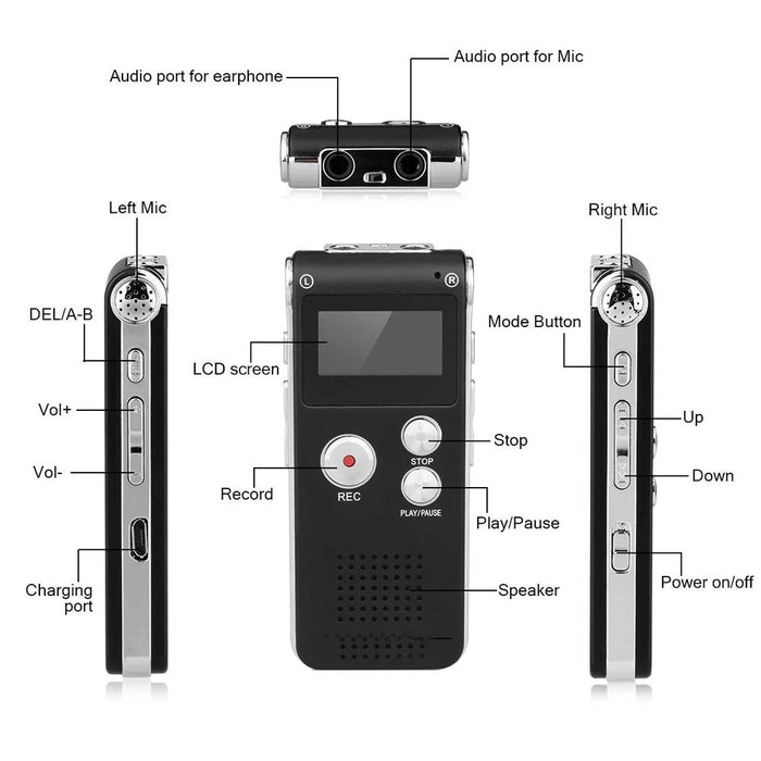 Sk012 16Gb Smart Noise Reduction Hd Voice Recording Pen