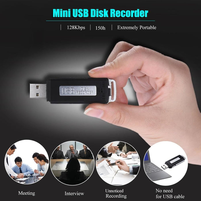 Sk868 8Gb Rechargeable Portable U-Disk Voice Recorder
