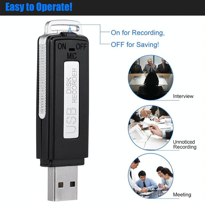 Sk868 64Gb Rechargeable Portable U-Disk Voice Recorder
