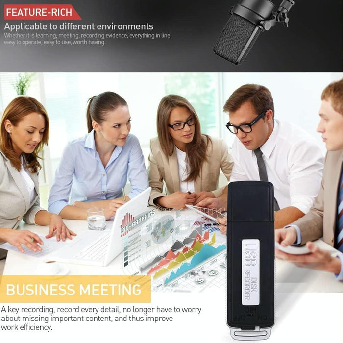 Sk868 64Gb Rechargeable Portable U-Disk Voice Recorder