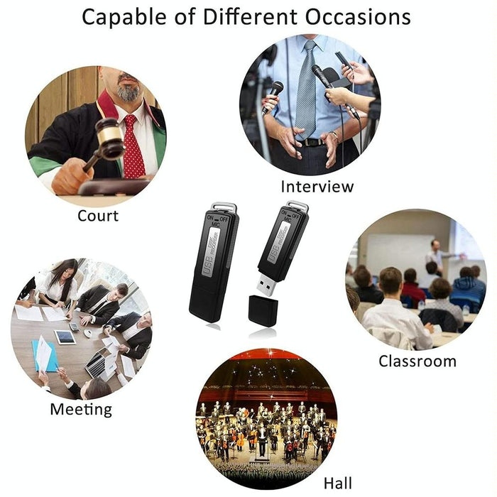 Sk868 64Gb Rechargeable Portable U-Disk Voice Recorder