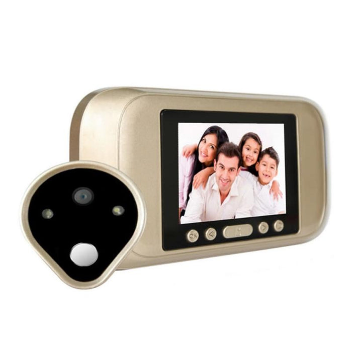 3.2 Inch Led Display 720P Hd Smart Peephole Viewer / Visual Doorbell Support Tf Card 32Gb Max