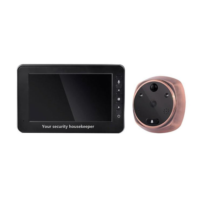 4.3 Inch Display Screen 3.0Mp Camera Video Smart Doorbell Support Tf Card 32Gb Max & Motion Detection & Infrared Night Vision