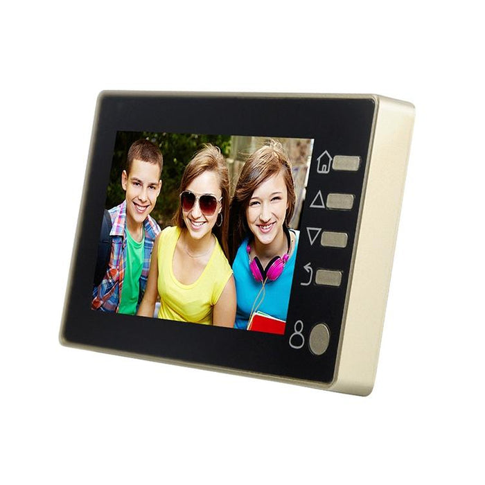 4.3 Inch Tft Colour Display Screen 3.0Mp Security Camera Video Smart Doorbell Support Tf Card 32Gb Max & Night Vision & Motion Detection