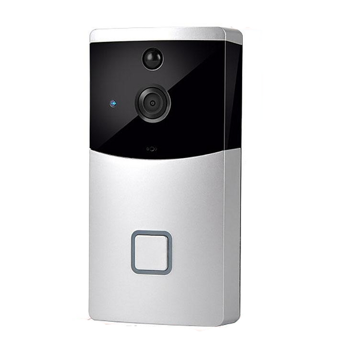 720P Security Camera Smart Wifi Video Doorbell Intercom Support Tf Card & Night Vision & Pir Detection App For Ios And Android Silver