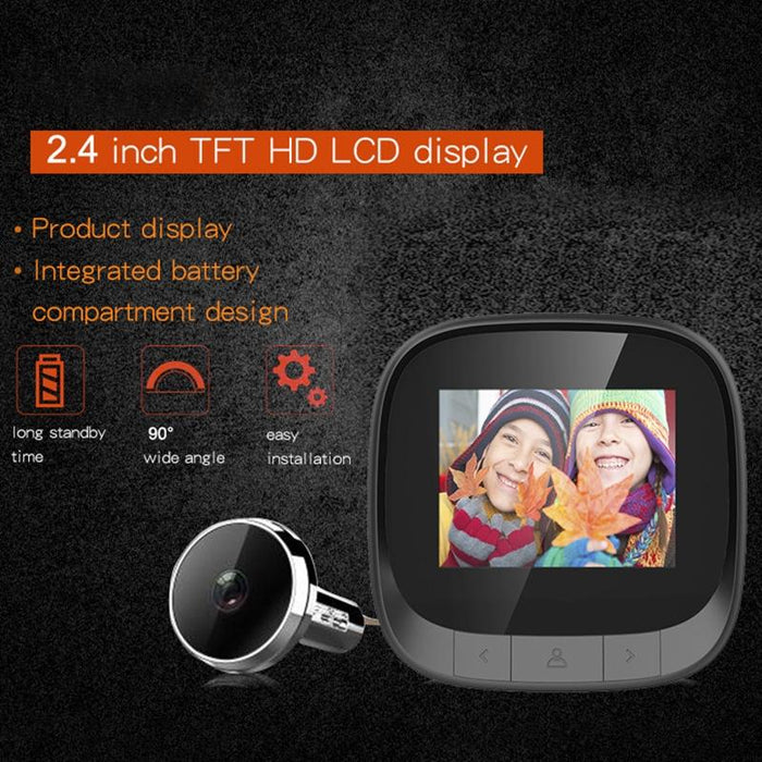 2.4 Inch Screen 0.3Mp Security Camera Peephole Viewer Digital Peephole Door Bell