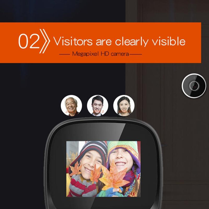 2.4 Inch Screen 0.3Mp Security Camera Peephole Viewer Digital Peephole Door Bell