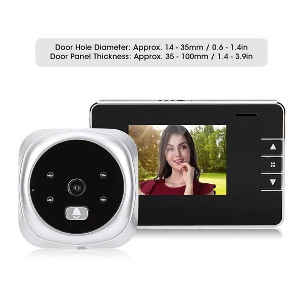 2.8 Inch Screen 0.3Mp Security Camera Peephole Viewer Digital Peephole Door Bell