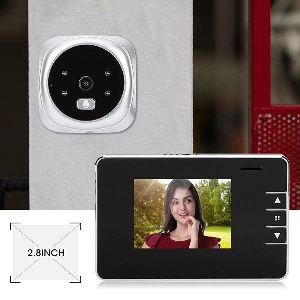 2.8 Inch Screen 0.3Mp Security Camera Peephole Viewer Digital Peephole Door Bell