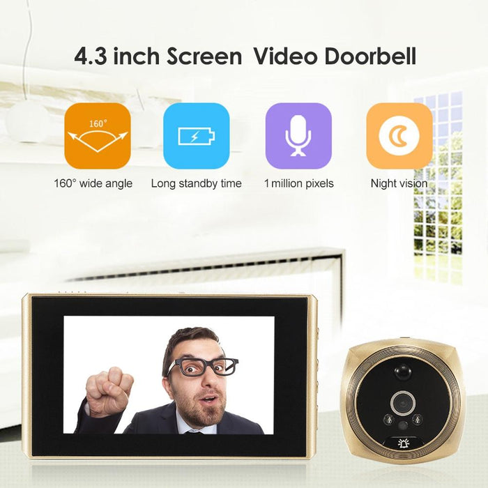 2.0 Million Pixels 4.3 Inch Screen Video Doorbell