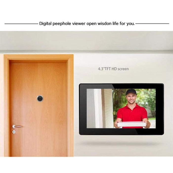 4.3 Inch Screen Ip55 Waterproof Digital Door Viewer