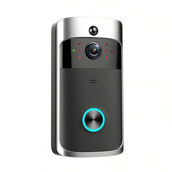 720P Smart Wifi Ultra Low Power Video Pir Visual Doorbell With 3 Battery Slots Support Mobile Phone Remote Monitoring & Night Vision & 166 Degree Wide-Angle Camera Lens