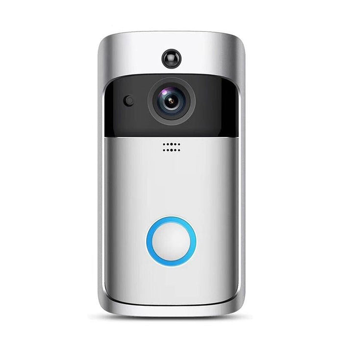 720P Smart Wifi Ultra Low Power Video Pir Visual Doorbell With 3 Battery Slots Support Mobile Phone Remote Monitoring & Night Vision & 166 Degree Wide-Angle Camera Lens