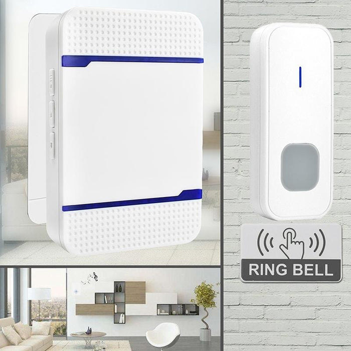 110Db Wireless Ip55 Waterproof Low Power Consumption Wifi Doorbell Receiver With Night Light 53 Music Options - Receiver Distance 300M