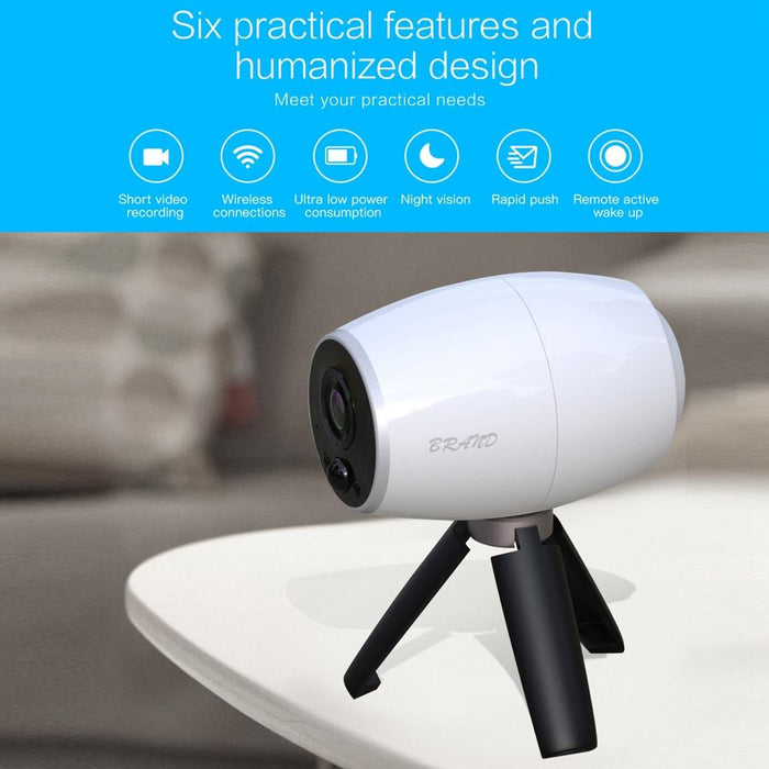 1080P Wifi Smart Video Ip54 Waterproof Digital Camera Door Viewer Support Tf Card & Infrared Night Vision White