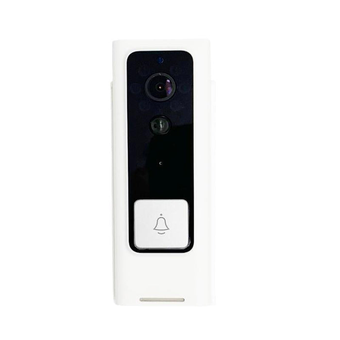 Wifi Intelligent Square Button Video Doorbell Support Infrared Motion Detection & Adaptive Rate & Two-Way Intercom & Remote / Pir Wakeup White