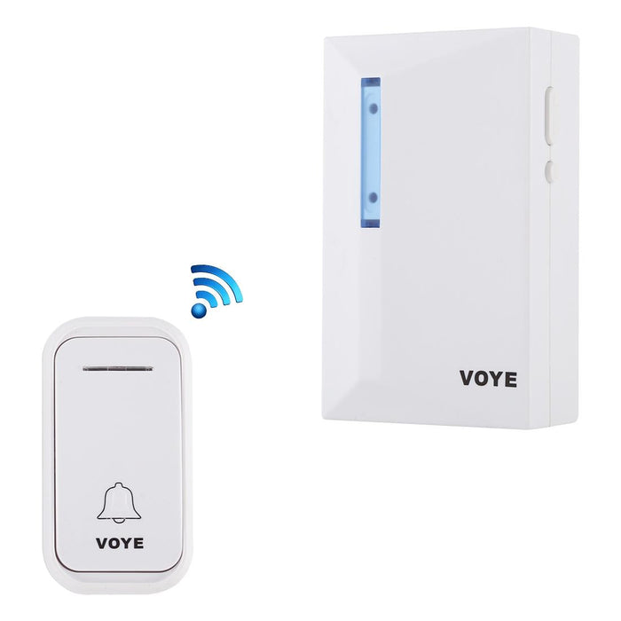 Home Music Remote Control Wireless Doorbell With 38 Polyphony Sounds White