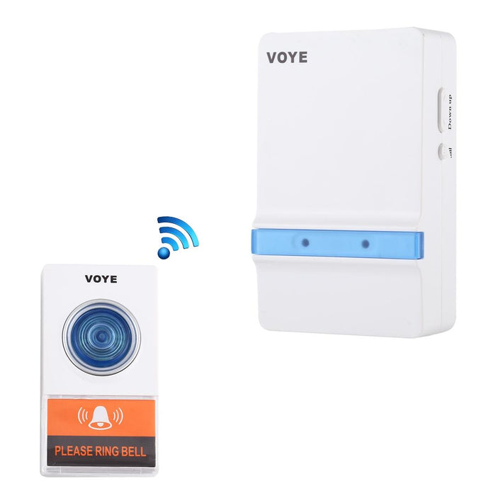 Home Music Remote Control Wireless Doorbell With 38 Polyphony Sounds White