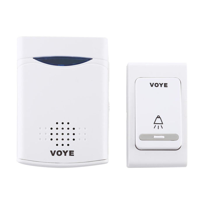 Home Music Remote Control Wireless Doorbell With 38 Polyphony Sounds White