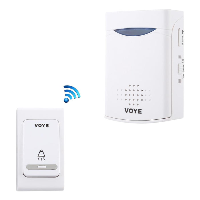 Home Music Remote Control Wireless Doorbell With 38 Polyphony Sounds White