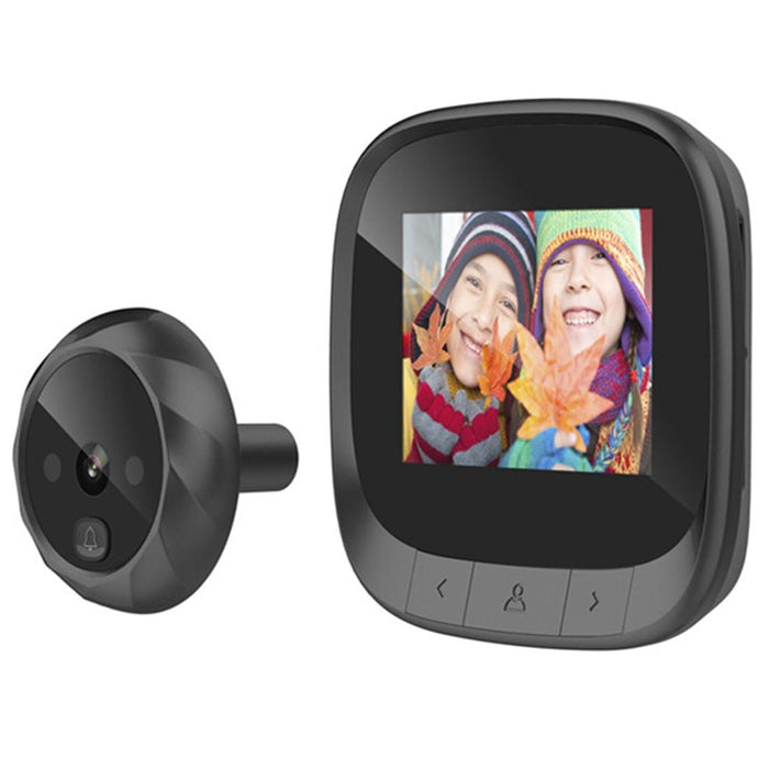 2.4 Inch Tft Screen 0.3Mp Security Digital Door Viewer Support Infrared Night Vision & 90 Degrees Wide Angle Black