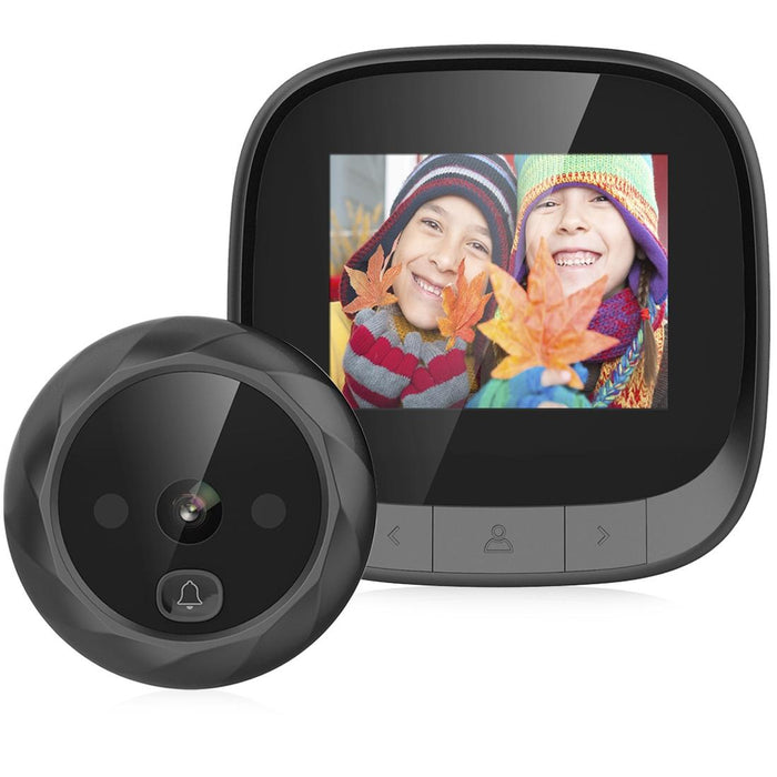 2.4 Inch Tft Screen 0.3Mp Security Digital Door Viewer Support Infrared Night Vision & 90 Degrees Wide Angle Black