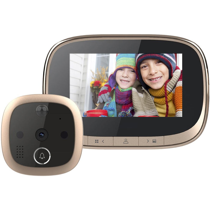 4.3 Inch Screen 1.0Mp Security Digital Door Viewer With 12 Polyphonic Music Support Pir Motion Detection & Infrared Night Vision & 145 Degrees Wide Angle & Tf Card