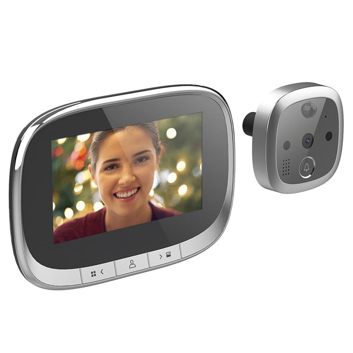 4.3 Inch Screen 1.0Mp Security Digital Door Viewer With 12 Polyphonic Music Support Pir Motion Detection & Infrared Night Vision & 145 Degrees Wide Angle & Tf Card