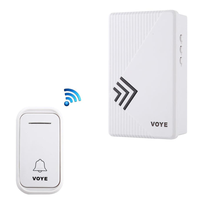 Home Music Remote Control Wireless Doorbell With 38 Polyphony Sounds White