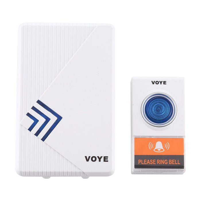 Home Music Remote Control Wireless Doorbell With 38 Polyphony Sounds White