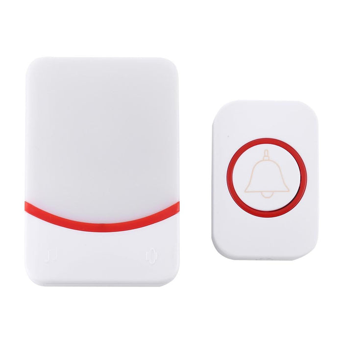 Home Music Remote Control Wireless Doorbell With 38 Ringtones & Colourful Flashing Lights 3-Modes White