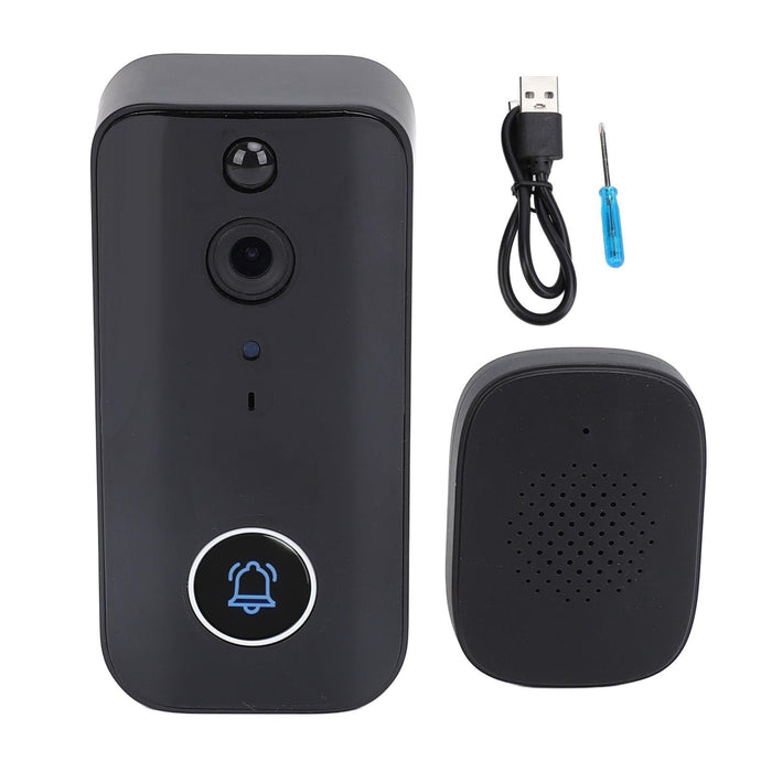 Doorbell I9 Wireless Doorbell Camera Night Vision Motion Detection Two-Way Intercom Black