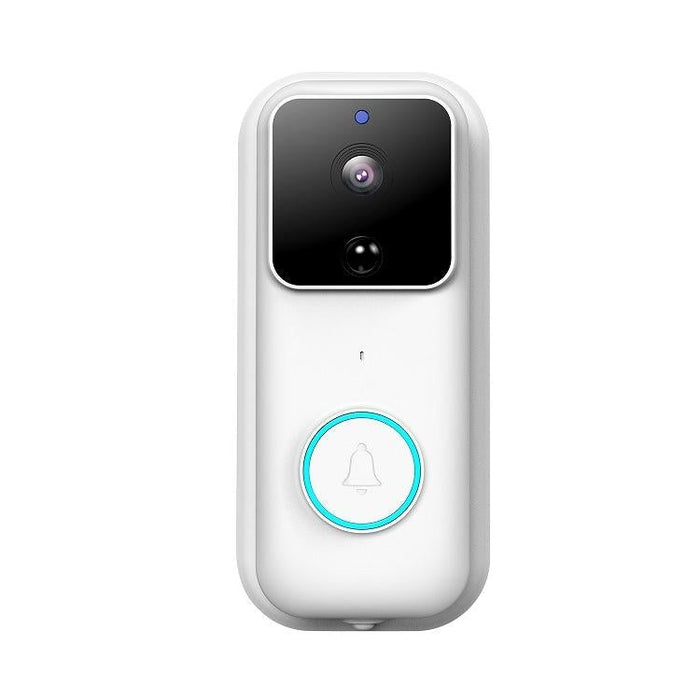 720P Smart Wifi Video Visual Doorbell Support App Remote & Pir Detection & Tf Card White