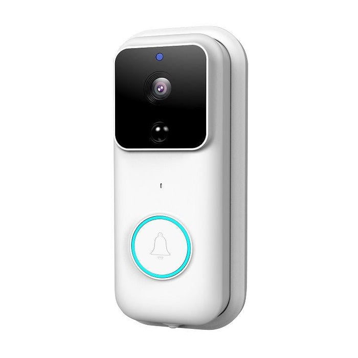 720P Smart Wifi Video Visual Doorbell Support App Remote & Pir Detection & Tf Card White